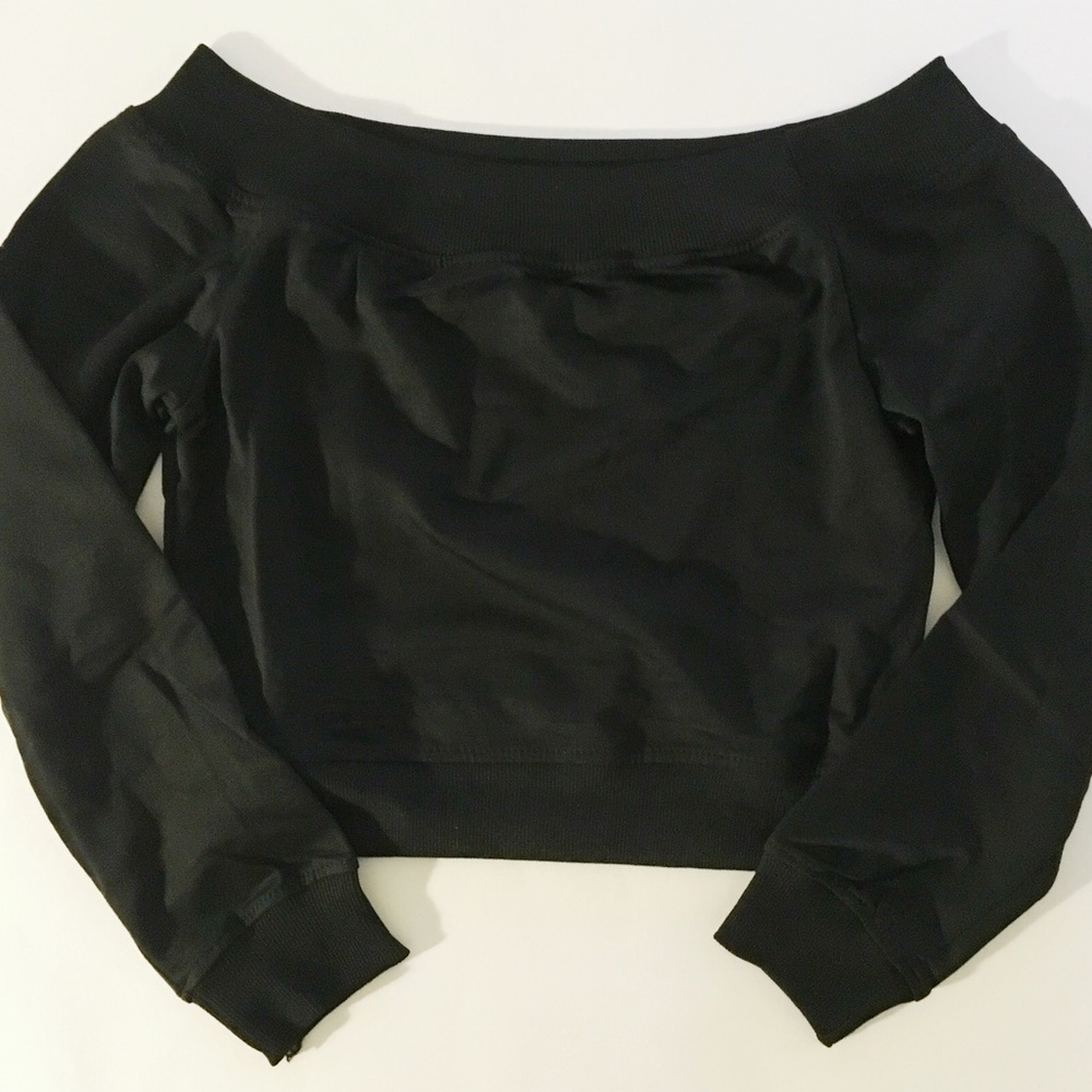 1 LEFT!✨ Black Off Shoulder Top and Sweatpants Set - Picture 3 of 5